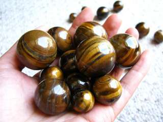 Perfect 1.0kg Tiger Eye Spheres   1 Bag About 30 Pieces  