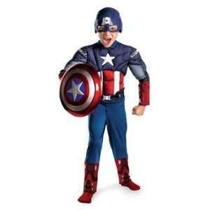  Captain America Avengers Movie Classic Muscle Costume 
