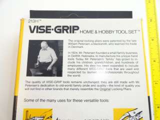 VTG Vise Grip 213H 6LN 7WR Rare NOS Home And Hobby Combo Tool Set 