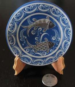 Mexico Museum Quality Hand Crafted Burnished Clay Plate  