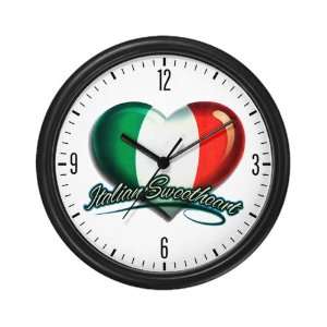  Wall Clock Italian Sweetheart Italy Flag 