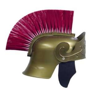 Roman Helmet Gold W/ Red Brush