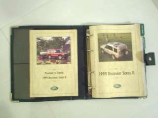 1999 Land Rover Discovery II Owners Manual Owners Guide Book Set 99 