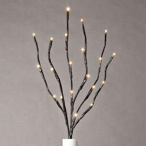   Wrapped Lighted Branch with 20 Warm White LED Lights