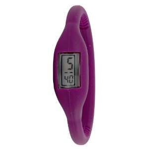  Sporty Jelly Skinny Silicone Digital Watch (Purple 