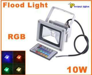 RGB 10W led flood light 85 265V10W IR remote control  