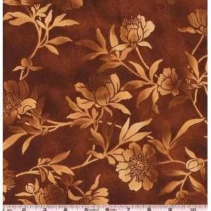  108 Wide Spoken Without Words Brown Fabric By The Yard 