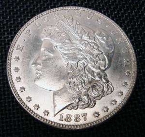 1887 P Morgan Silver Dollar Detailed Crisp MS or better  
