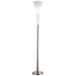  Mimosa White Glass Floor Lamp