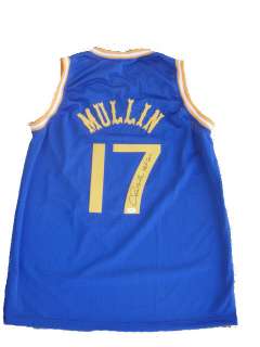   Mullin Signed 1985 Golden State Warriors BLUE Rookie Jersey JSA  