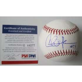  CHARLIE SHEEN Signed MLB Auto Baseball PSA MAJOR LEAGUE 