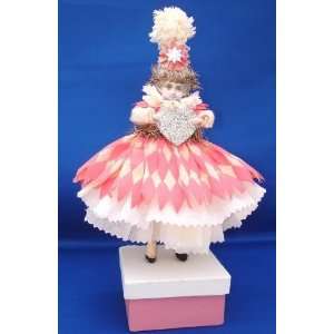  Arnot Batting Valentine Pink Diamond Valentines Doll Victorian Style