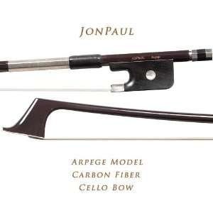   JonPaul Arpege Model Carbon Fiber 4/4 Cello Bow Musical Instruments