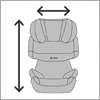 CYBEX SOLUTION X FIX PURPLE   HIGH BACK BOOSTER SEAT  