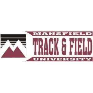  DECAL B MANSFIELD UNIVERSITY TRACK & FIELD WITH LOGO   10 