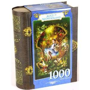   Alice in Wonderland 1000 Piece Jigsaw _ In Book Shaped Gift Box Toys