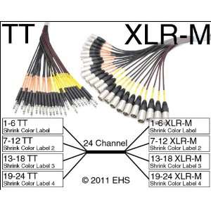  Mogami 2936 24 Channel TT to XLR M snake Electronics