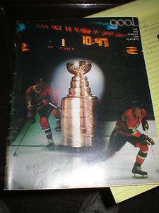 1978 STANLEY CUP PROGRAM PLAYOFFS NHL BOSTON BRUINS  