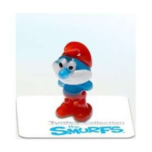  Tynies Smurfs The Smurfs   Papa Smurf Glass Figure Glass 