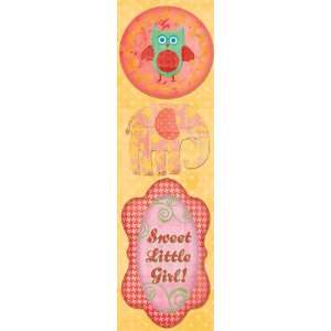  Boho Baby Girl Cardstock Stickers 2.5X10.25 Sheet