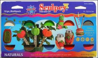 SCULPEY III Polymer Clay Multipack  10 Bars NATURALS  