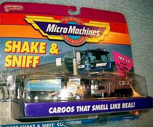 Shake & Sniff Micro Machines #7420 diecast trucks  
