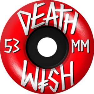  Deathwish Stacked 53mm Red Skate Wheels