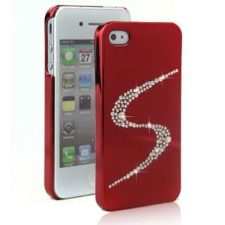 iphone 4 4s Silver bling cover case with Swarovski Crystal* Protector 