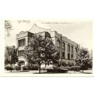   Postcard   St. Michaels School   Wheaton Illinois 