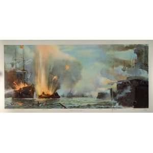  Spanish American War 1898 Battle Manila Battleships 