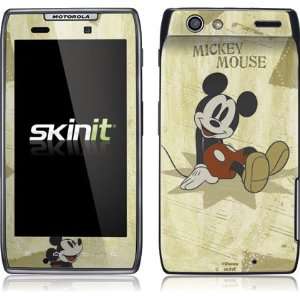   Old Fashion Mickey Vinyl Skin for Motorola Droid RAZR Cell Phones