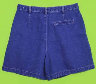 Dockers sz 16 Womens Blue Jeans Denim Shorts NP59  