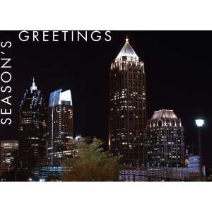  Atlanta Night Skyscrapers Holiday Cards