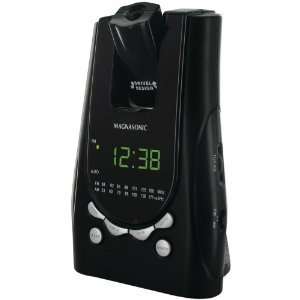 Magnasonic MAG MM171K AM/FM Projection Alarm Clock Radio with Battery 