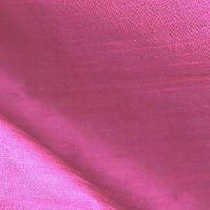   Dupioni Silk Fabric Sizzling Pink By The Yard Arts, Crafts & Sewing
