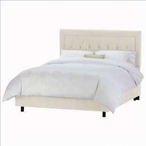  Queen Skyline Furniture Tufted Border Upholstered Bed in 