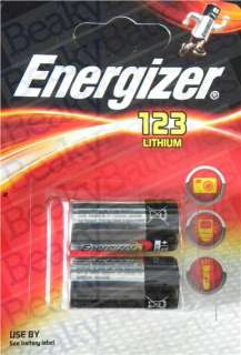 Genuine Energizer CR123A Lithium Camera Battery 2 PACK £3.75