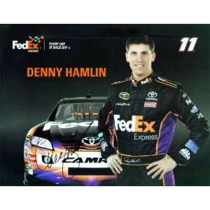  2011 Denny Hamlin #11 FedEx Express Camry 8.5×11 Hero 