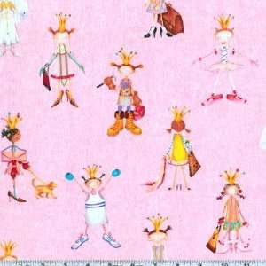  45 Wide When I Grow Up Dress Up Pink Fabric By The Yard 