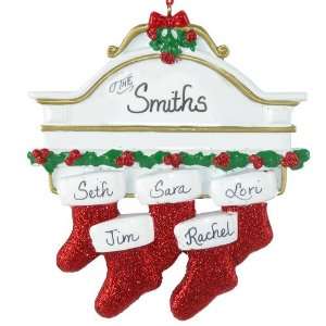  Stocking Mantle Family of 5