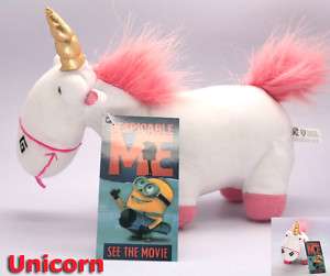 DESPICABLE ME Fluffy Unicorn New/tag 8 Toy Plush Doll  