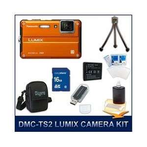  Panasonic Lumix DMC TS2D TS2D TS2 Orange Digital Camera 