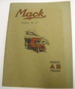 Mack 1929 Model AB Trucks Deluxe Sales Brochure  