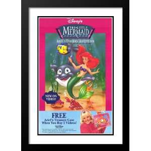 The Little Mermaid 32x45 Framed and Double Matted Movie Poster   Style 