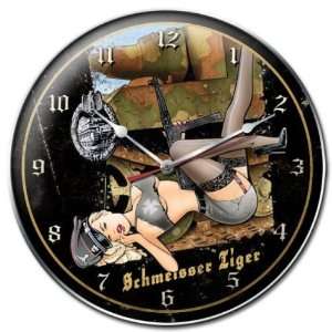 Schmeisser Tiger Axis Military Clock   Garage Art Signs  