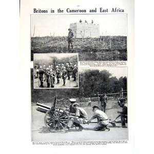    16 WORLD WAR BRITISH SOLDIERS CAMEROON GERMAN GUNS