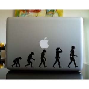   Apple Macbook Vinyl Decal Sticker   Evolution of Man 