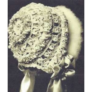  Vintage Antique Crochet PATTERN to make   Baby Cap Hat Bonnet 