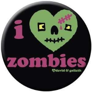  David & Goliath I Heart Zombies Button 81492 Toys & Games