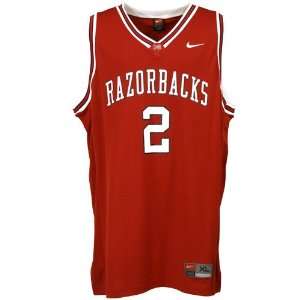 Nike Arkansas Razorbacks #2 Cardinal Replica Basketball Jersey  